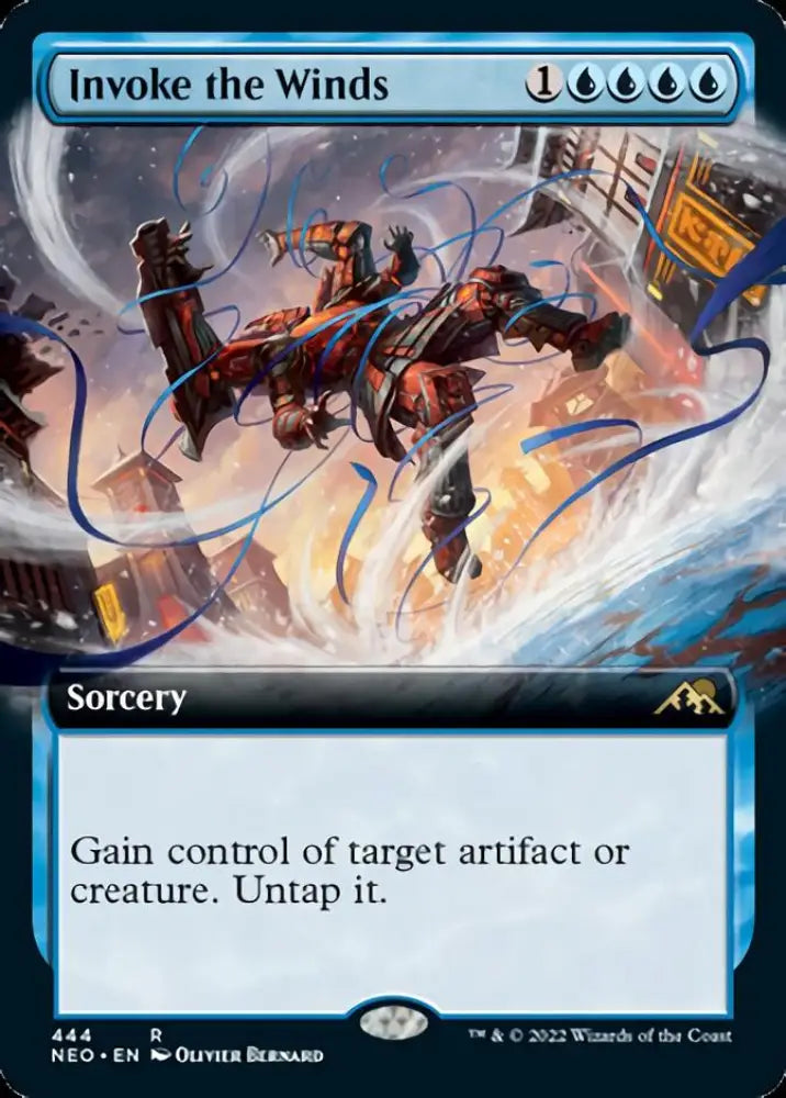 Invoke the Winds (Extended Art) [Kamigawa: Neon Dynasty] - MTG Single