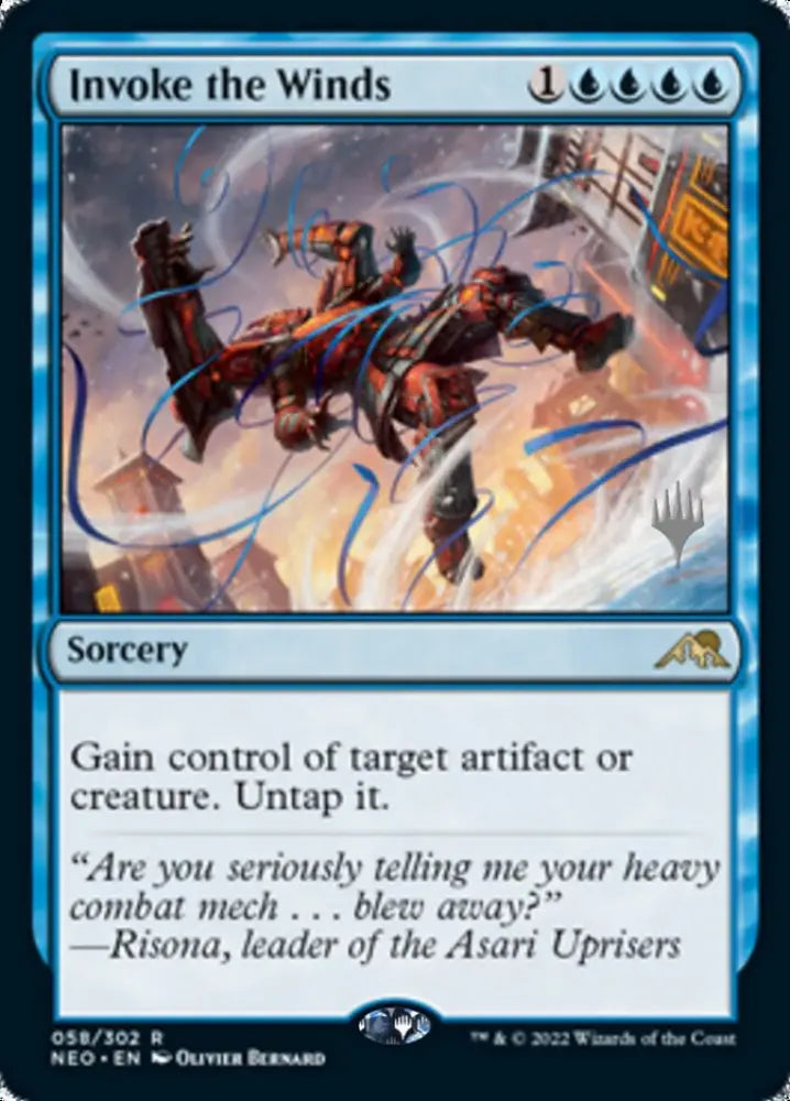 Invoke the Winds (Promo Pack) [Kamigawa: Neon Dynasty Promos] - MTG Single
