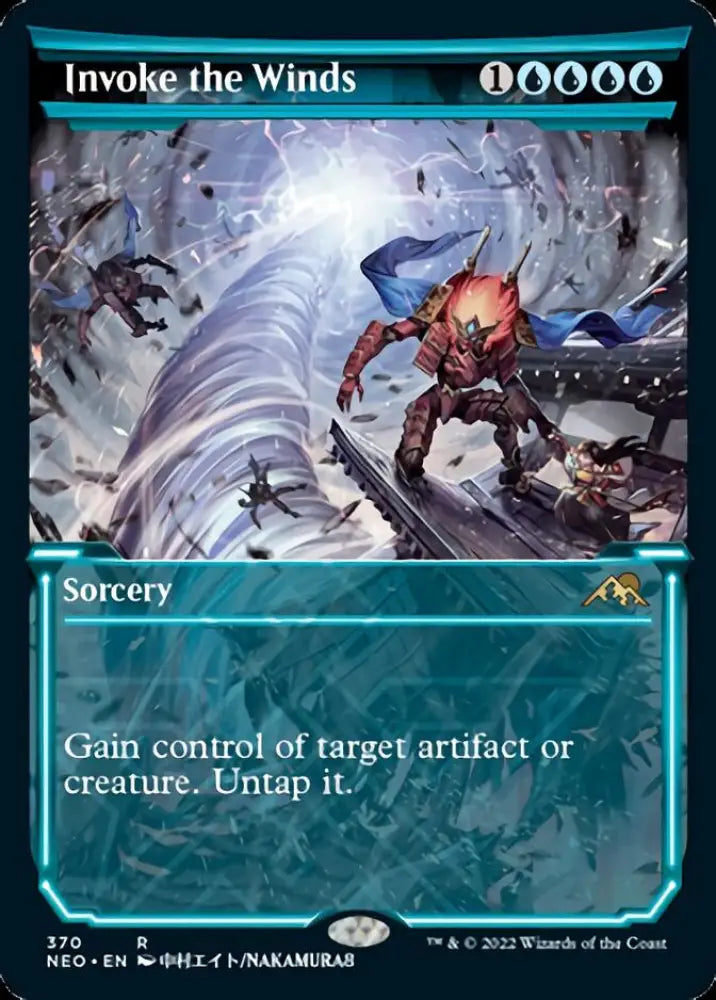 Invoke the Winds (Showcase Soft Glow) [Kamigawa: Neon Dynasty] - MTG Single