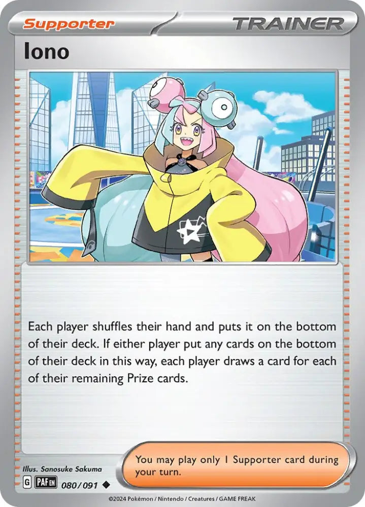 Iono (080/091) [Scarlet & Violet: Paldean Fates] - Pokemon Single