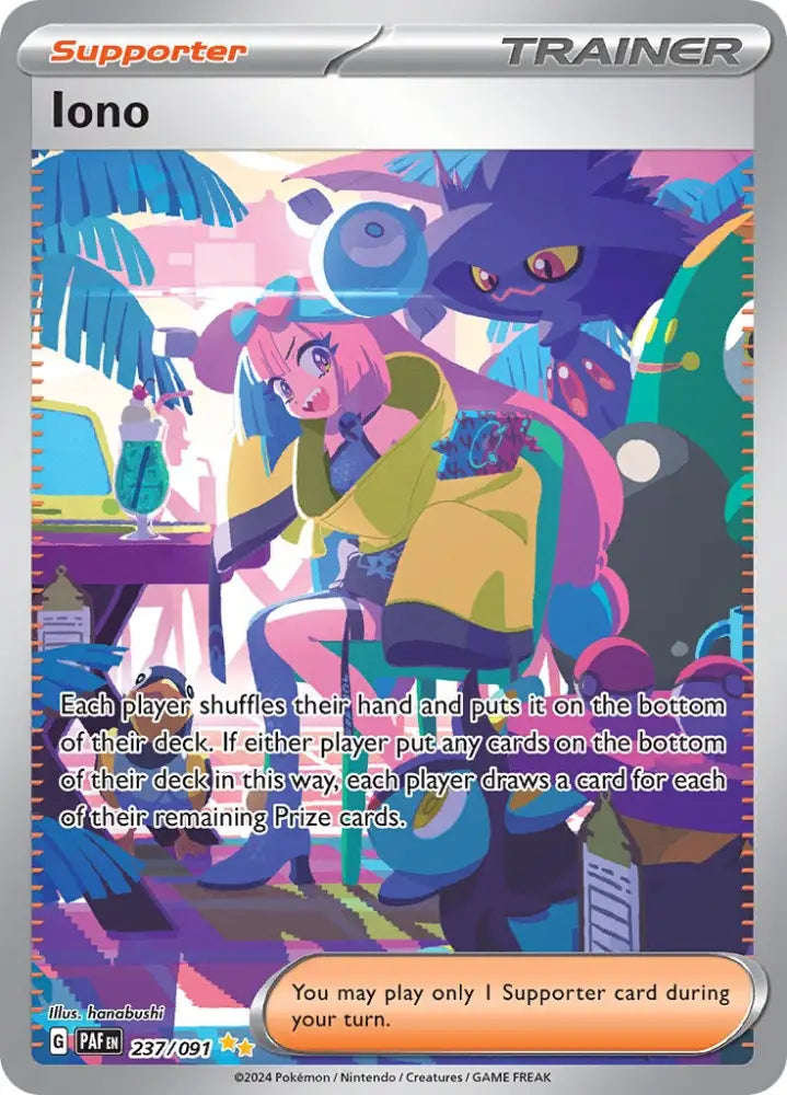 Iono (237/091) [Scarlet & Violet: Paldean Fates] - Pokemon Single