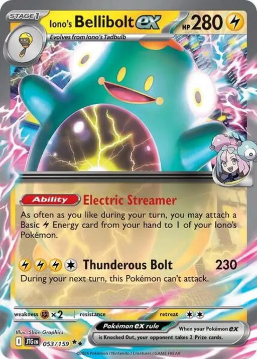 Iono's Bellibolt ex - 053/159 [SV09 Journey Together]