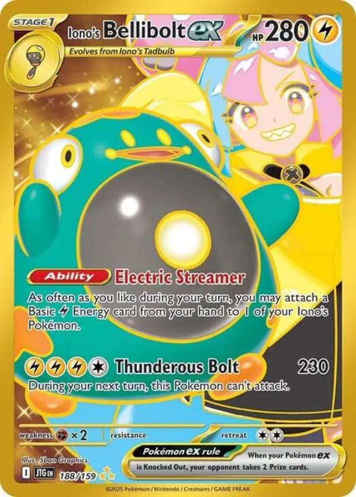 Iono's Bellibolt ex - 188/159 [SV09 Journey Together]