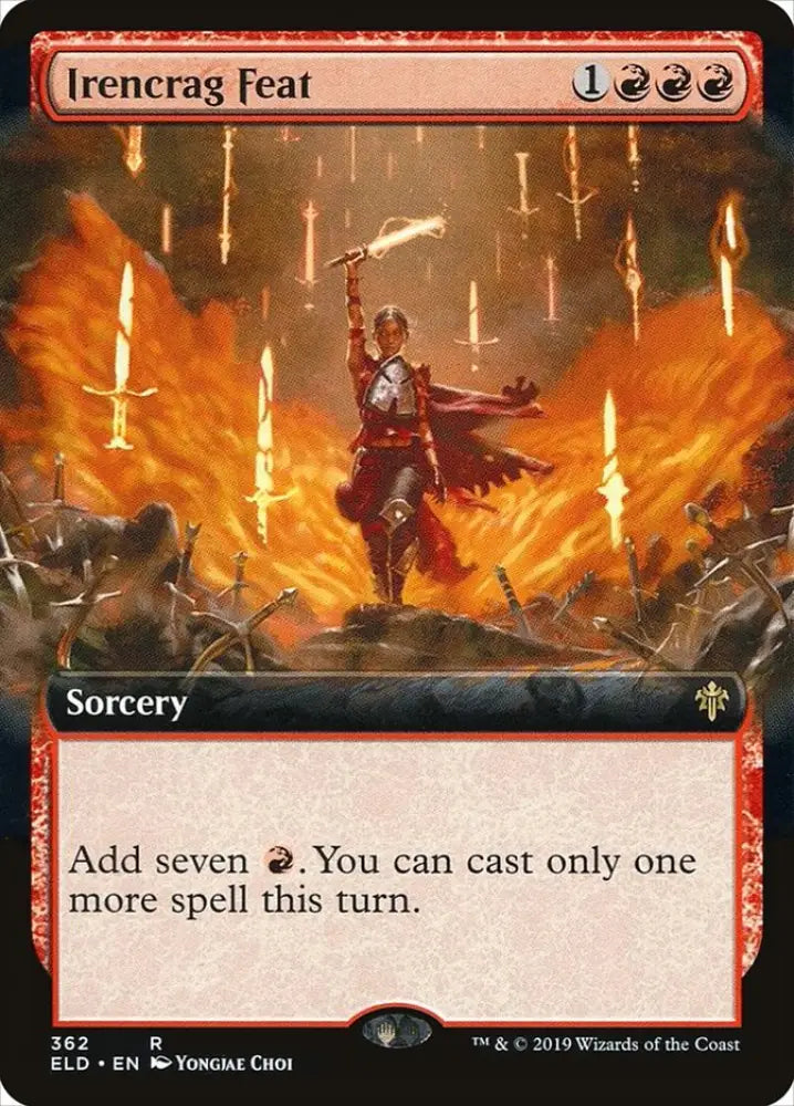 Irencrag Feat (Extended Art) [Throne of Eldraine] - MTG Single