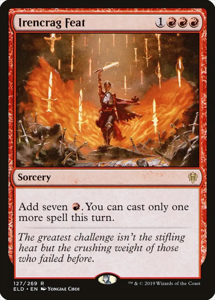 Irencrag Feat [Throne of Eldraine] - MTG Single