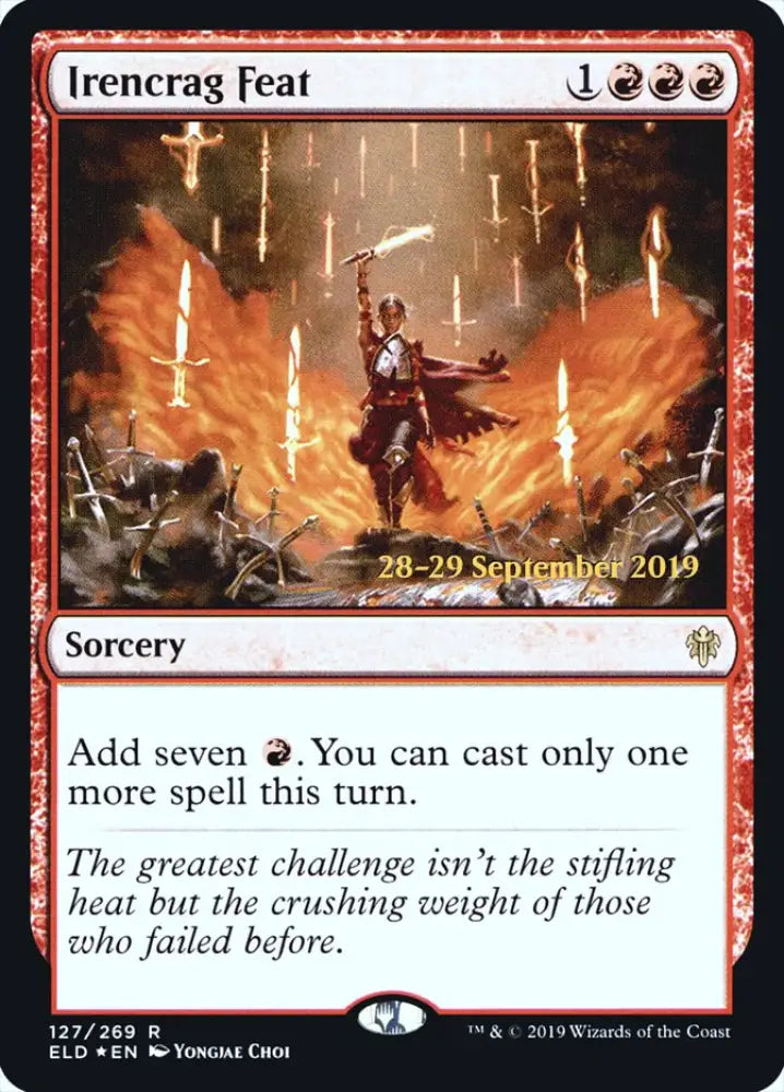 Irencrag Feat [Throne of Eldraine Prerelease Promos] - MTG Single