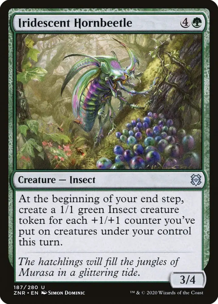 Iridescent Hornbeetle [Zendikar Rising] - MTG Single