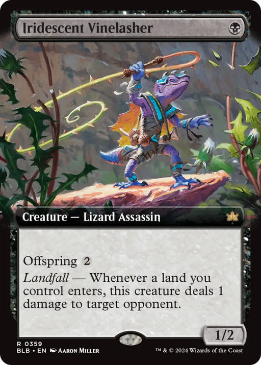 Iridescent Vinelasher (Extended Art) [Bloomburrow] - MTG Single