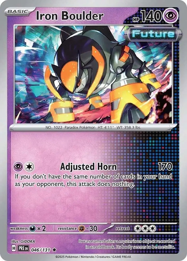 Iron Boulder (046/131) [Scarlet & Violet: Prismatic Evolutions] - Pokemon Single