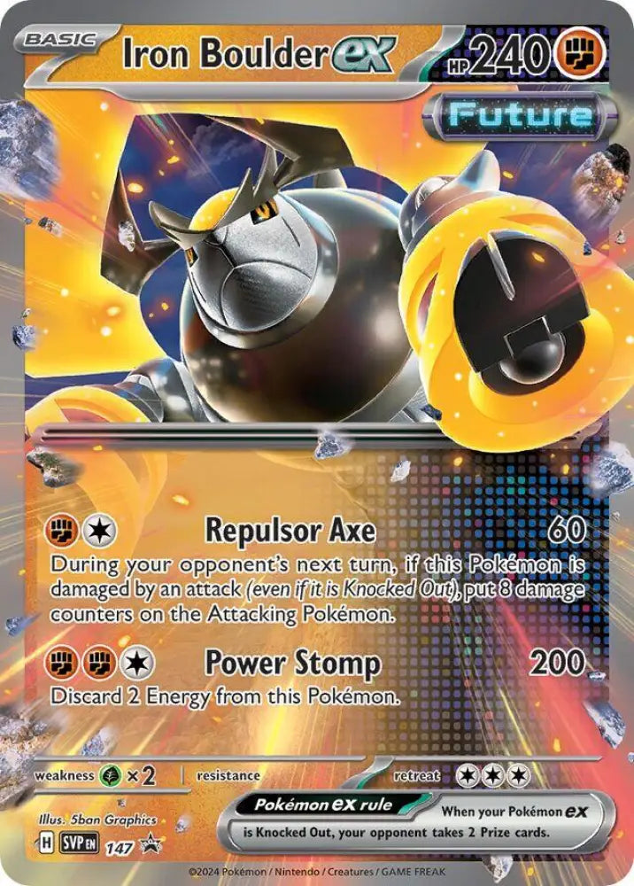 Iron Boulder ex (147) [Scarlet & Violet: Black Star Promos] - Pokemon Single