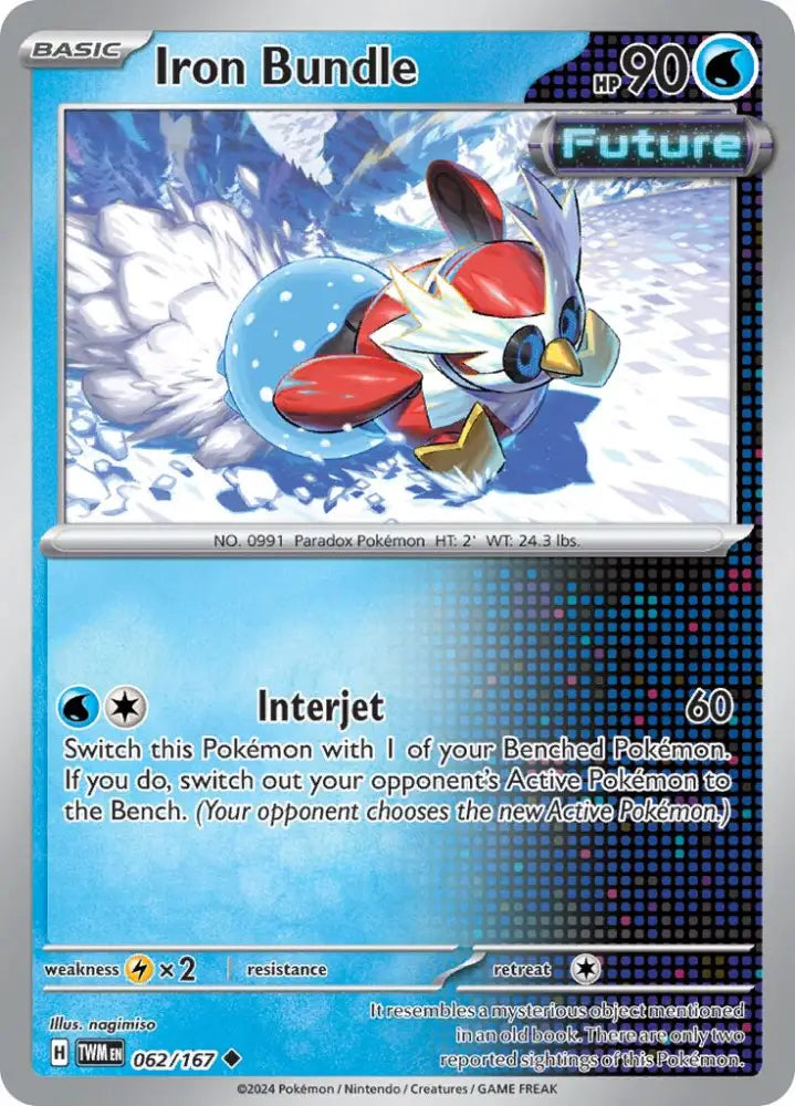 Iron Bundle (062/167) [Scarlet & Violet: Twilight Masquerade] - Pokemon Single