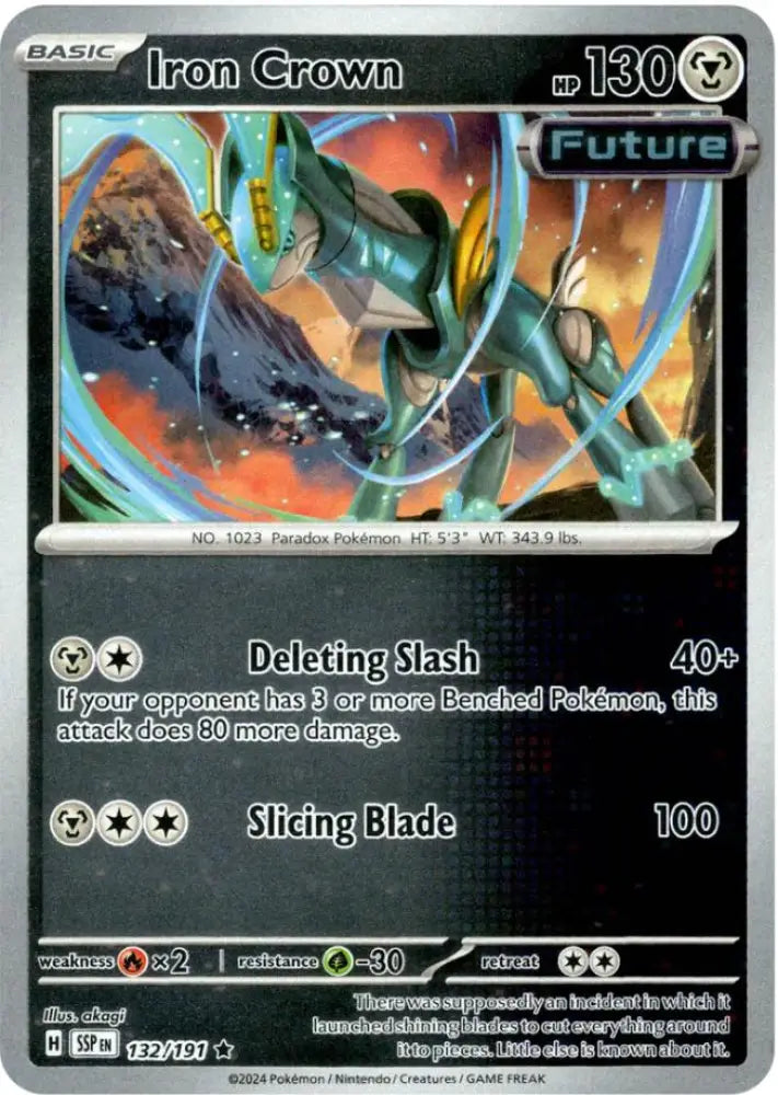 Iron Crown (132/191) [Scarlet & Violet: Surging Sparks] - Pokemon Single