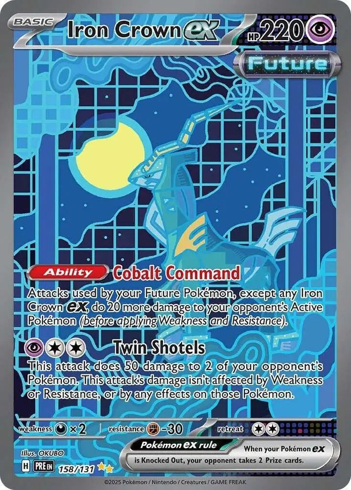 Iron Crown ex (158/131) [Scarlet & Violet: Prismatic Evolutions] - Pokemon Single