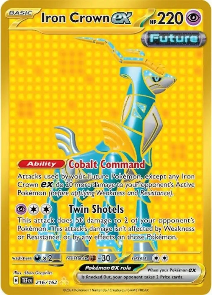 Iron Crown ex (216/162) [Scarlet & Violet: Temporal Forces] - Pokemon Single