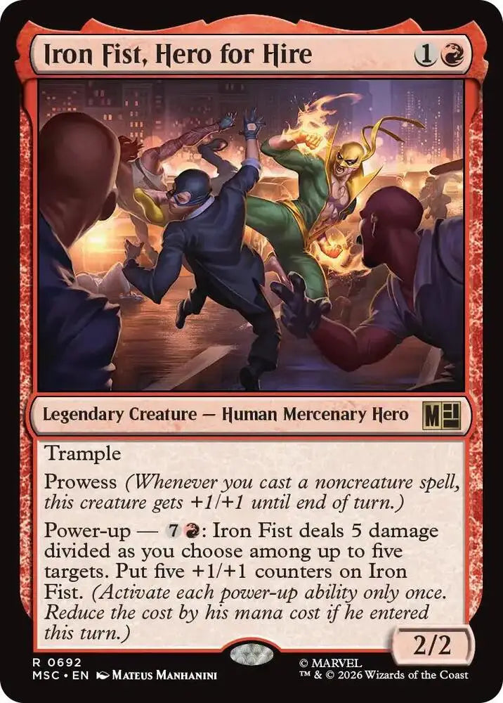 Iron Fist, Hero for Hire (692) [Marvel Super Heroes Commander]