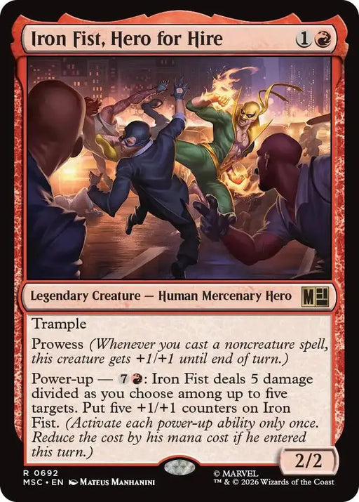 Iron Fist, Hero for Hire (692) [Marvel Super Heroes Commander]
