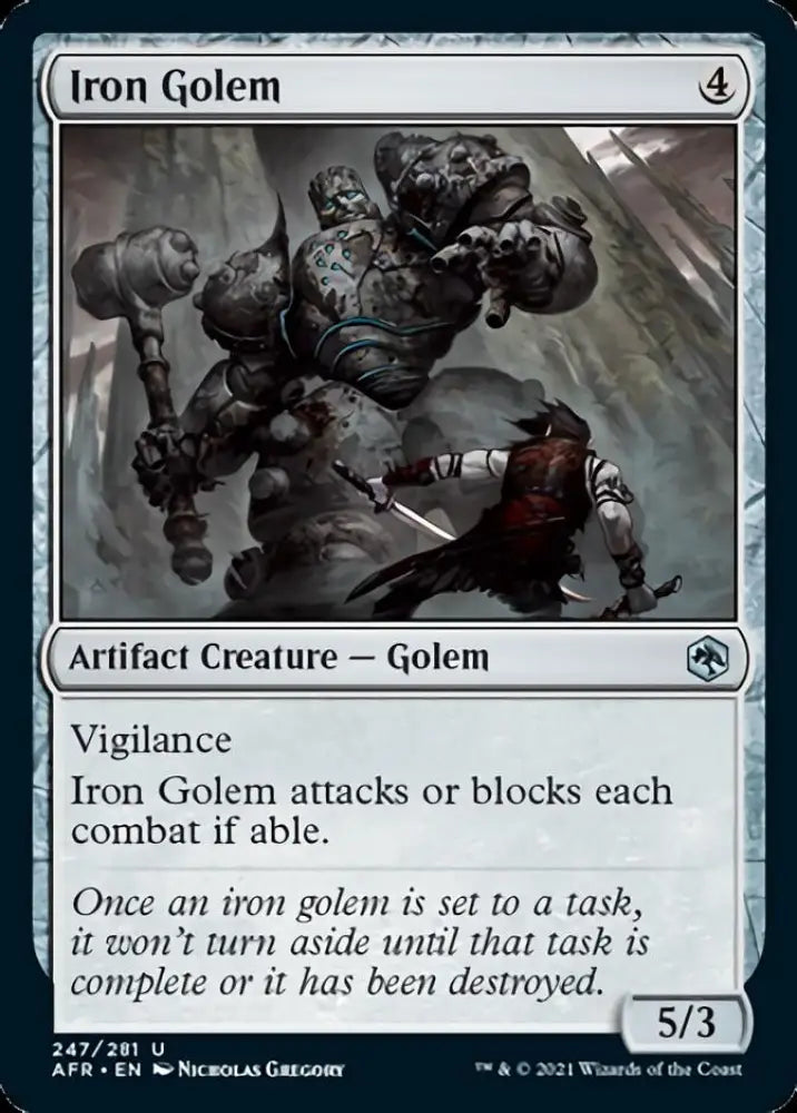 Iron Golem [Dungeons & Dragons: Adventures in the Forgotten Realms] - MTG Single