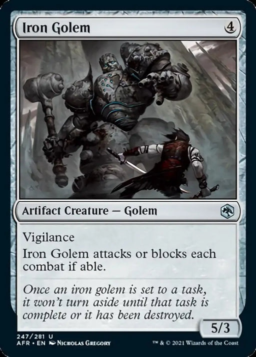 Iron Golem [Dungeons & Dragons: Adventures in the Forgotten Realms] - MTG Single