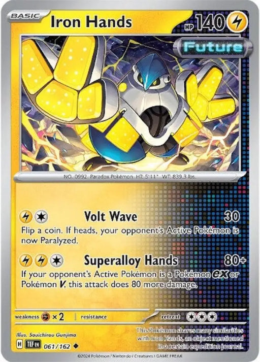 Iron Hands (061/162) [Scarlet & Violet: Temporal Forces] - Pokemon Single
