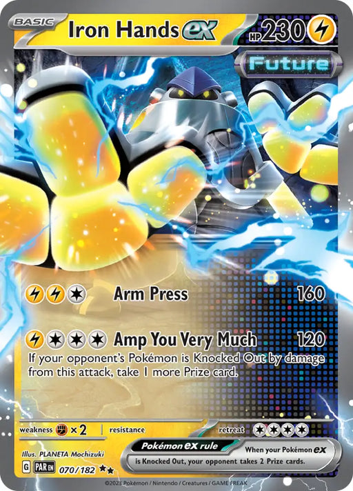 Iron Hands ex (070/182) [Scarlet & Violet: Paradox Rift] - Pokemon Single