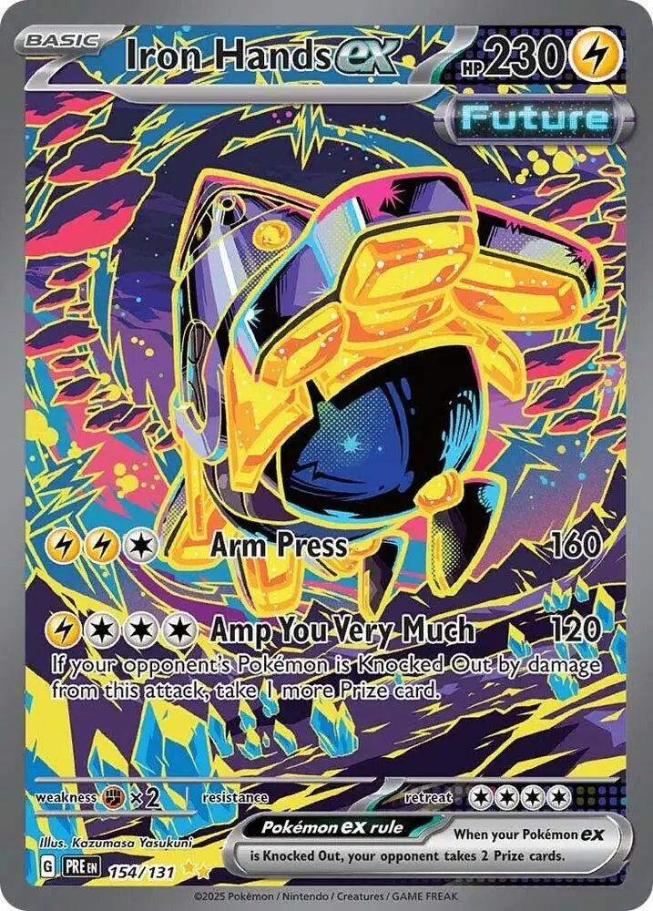 Iron Hands ex (154/131) [Scarlet & Violet: Prismatic Evolutions] - Pokemon Single