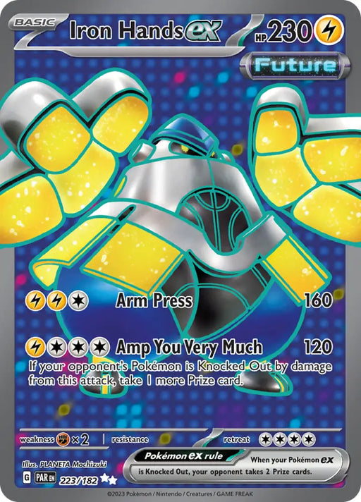 Iron Hands ex (223/182) [Scarlet & Violet: Paradox Rift] - Pokemon Single