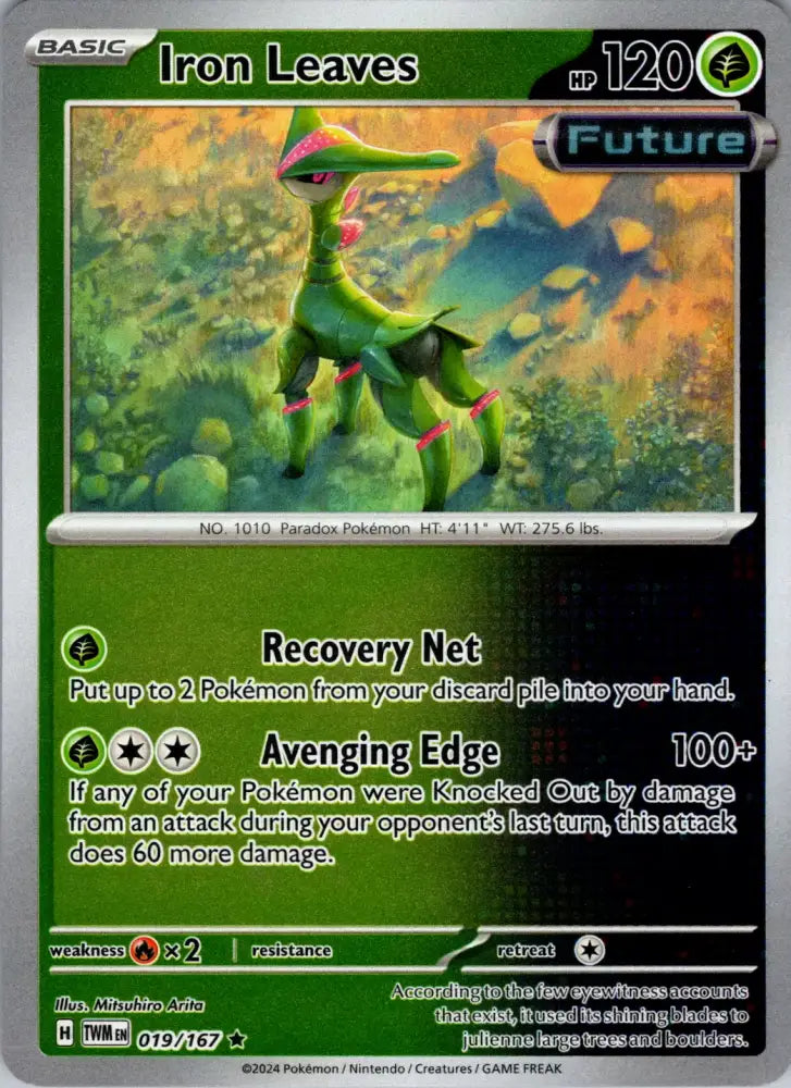 Iron Leaves (019/167) [Scarlet & Violet: Twilight Masquerade] - Pokemon Single