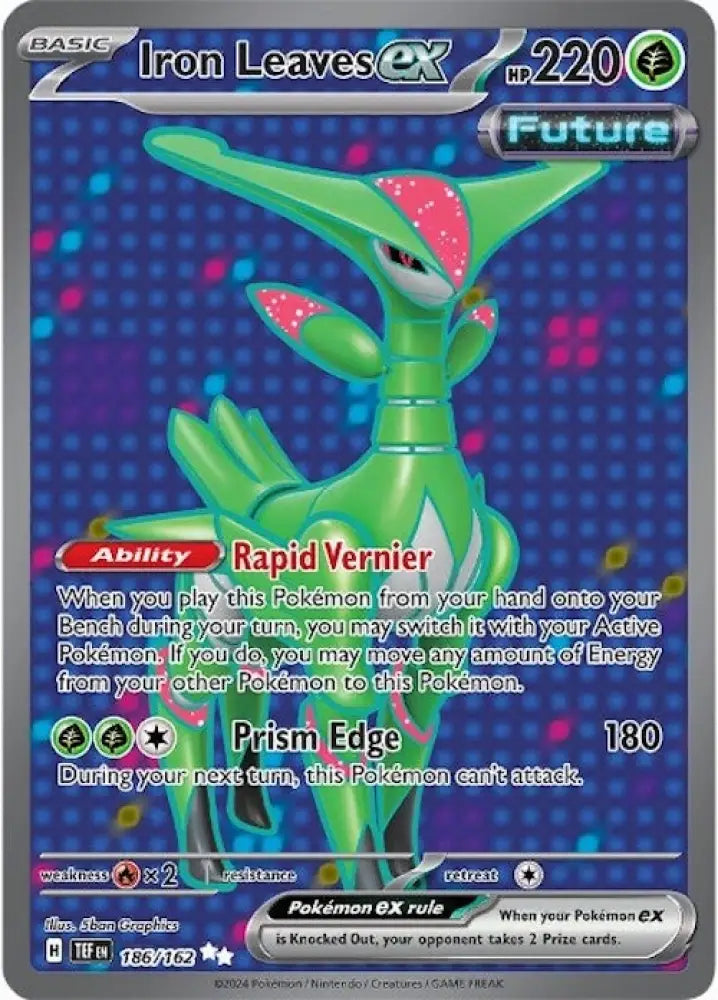 Iron Leaves ex (186/162) [Scarlet & Violet: Temporal Forces] - Pokemon Single