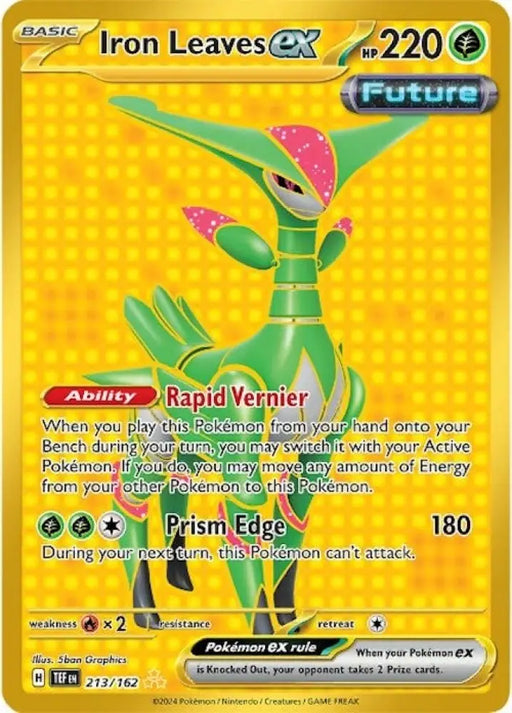 Iron Leaves ex (213/162) [Scarlet & Violet: Temporal Forces] - Pokemon Single