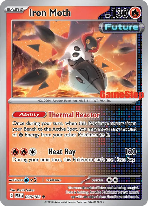 Iron Moth (028/182) (GameStop Promo) [Miscellaneous Cards] - Pokemon Single