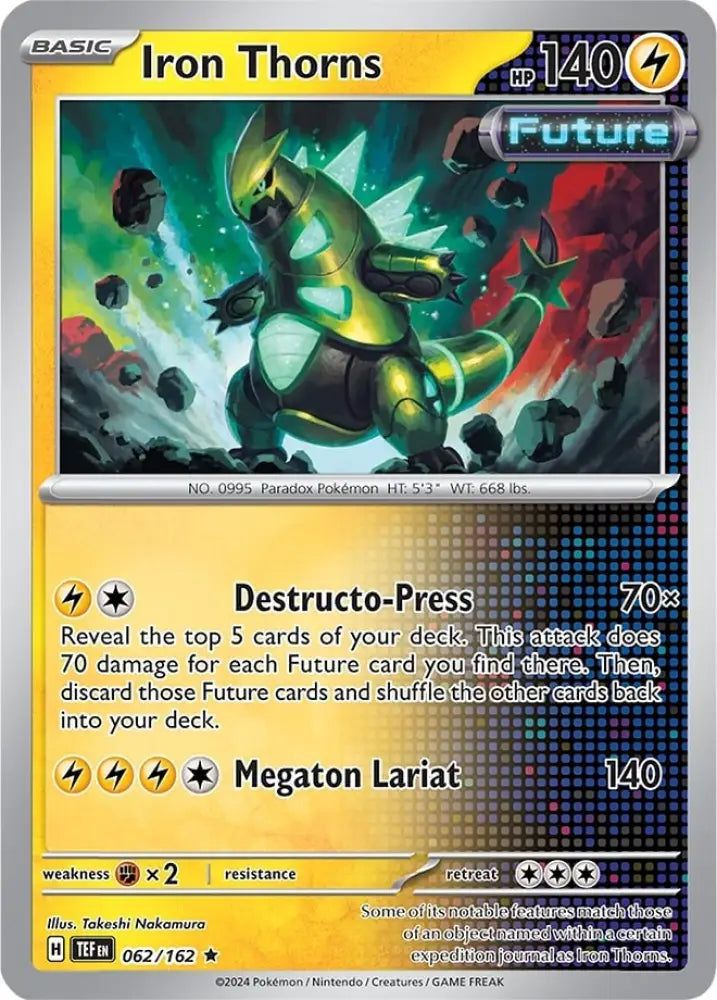 Iron Thorns (062/162) (Theme Deck Exclusive) [Scarlet & Violet: Temporal Forces] - Pokemon Single