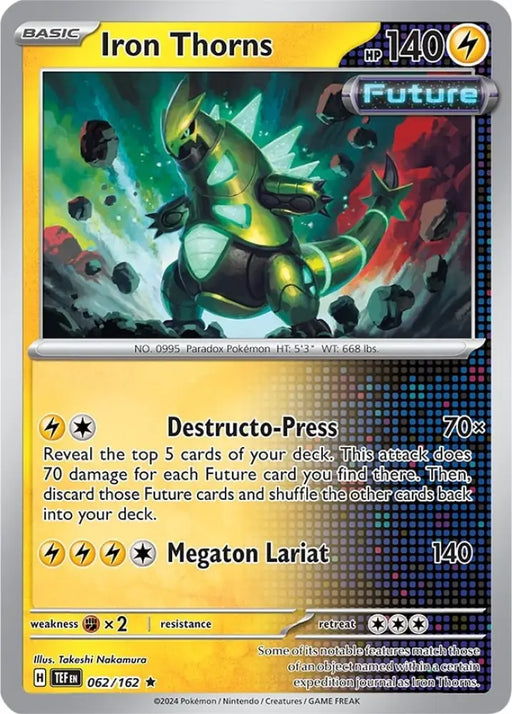 Iron Thorns (062/162) (Theme Deck Exclusive) [Scarlet & Violet: Temporal Forces] - Pokemon Single