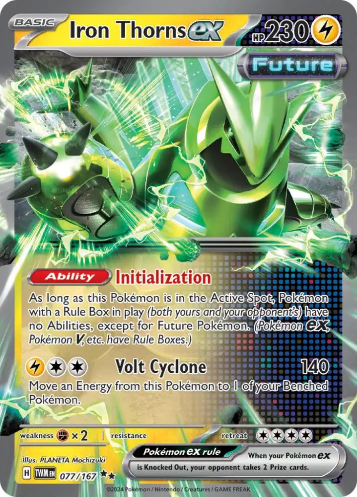 Iron Thorns ex (077/167) [Scarlet & Violet: Twilight Masquerade] - Pokemon Single