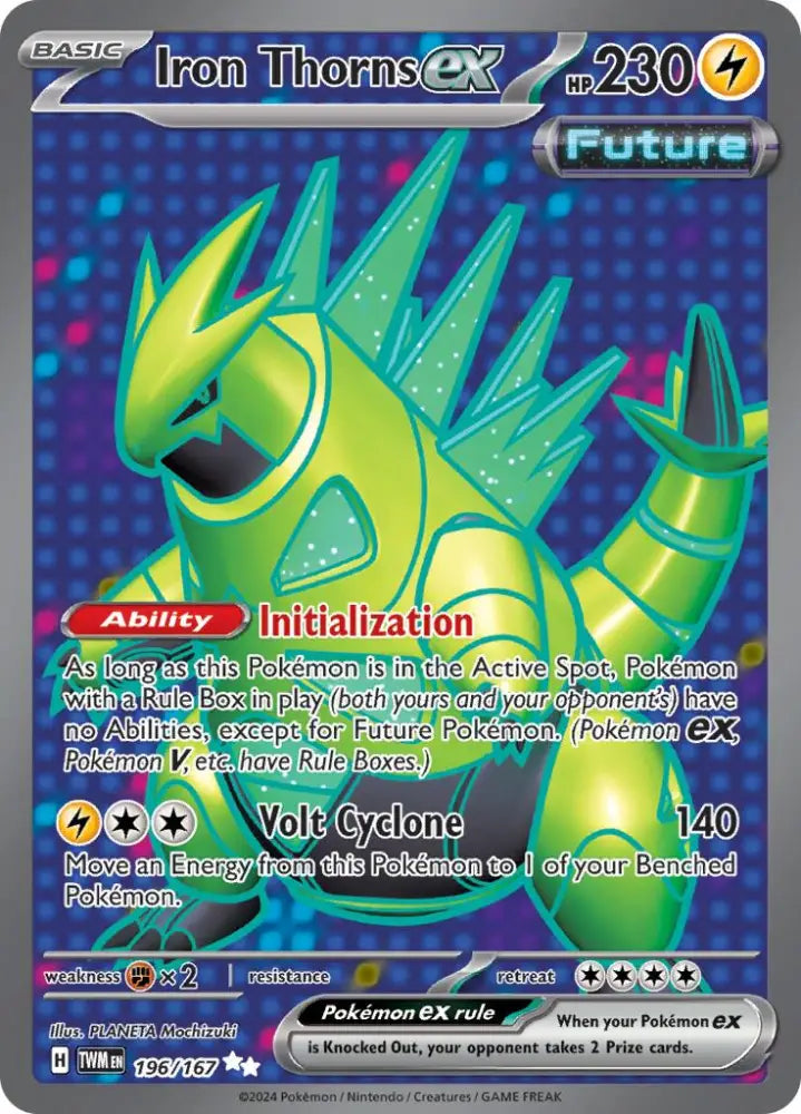 Iron Thorns ex (196/167) [Scarlet & Violet: Twilight Masquerade] - Pokemon Single