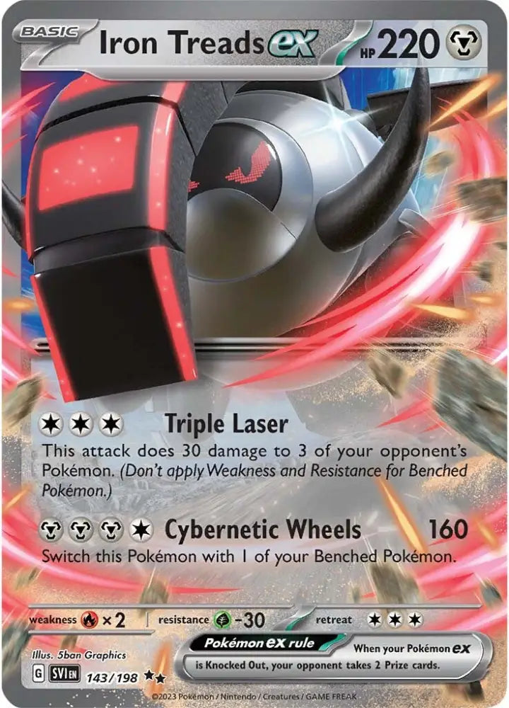 Iron Treads ex (143/198) [Scarlet & Violet: Base Set] - Pokemon Single