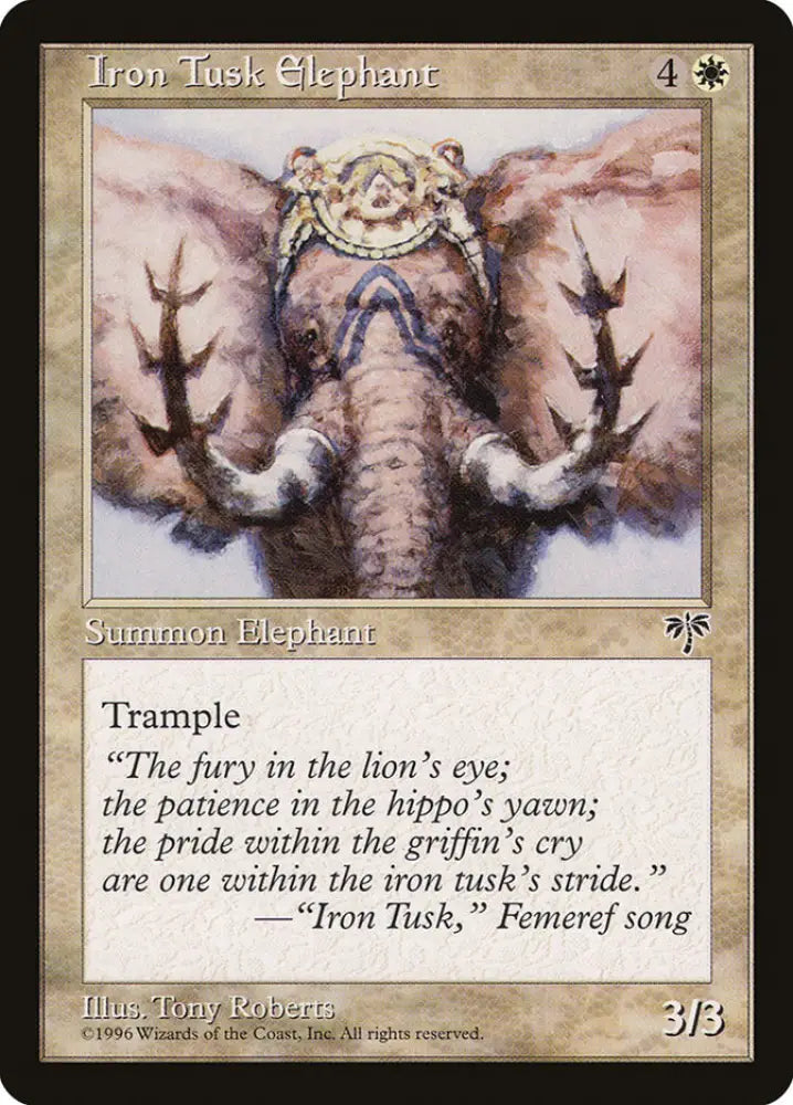 Iron Tusk Elephant [Mirage] - MTG Single