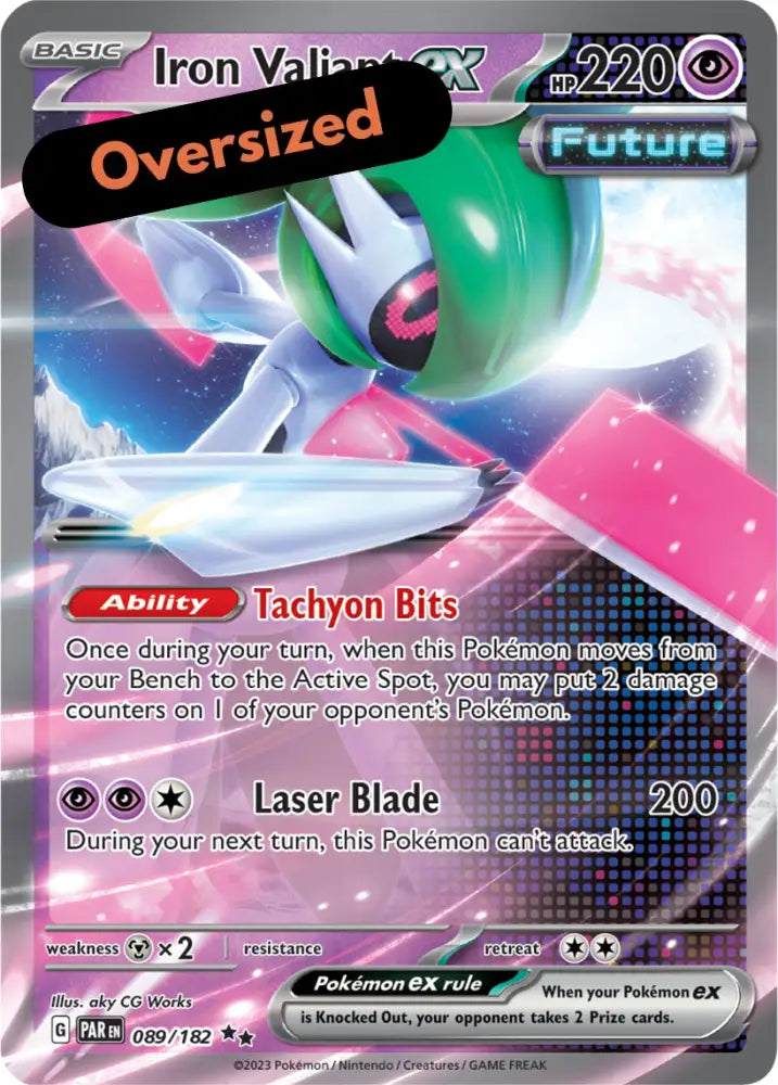 Iron Valiant ex (068) (Jumbo Card) [Scarlet & Violet: Paradox Rift] - Pokemon Single