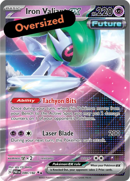 Iron Valiant ex (068) (Jumbo Card) [Scarlet & Violet: Paradox Rift] - Pokemon Single