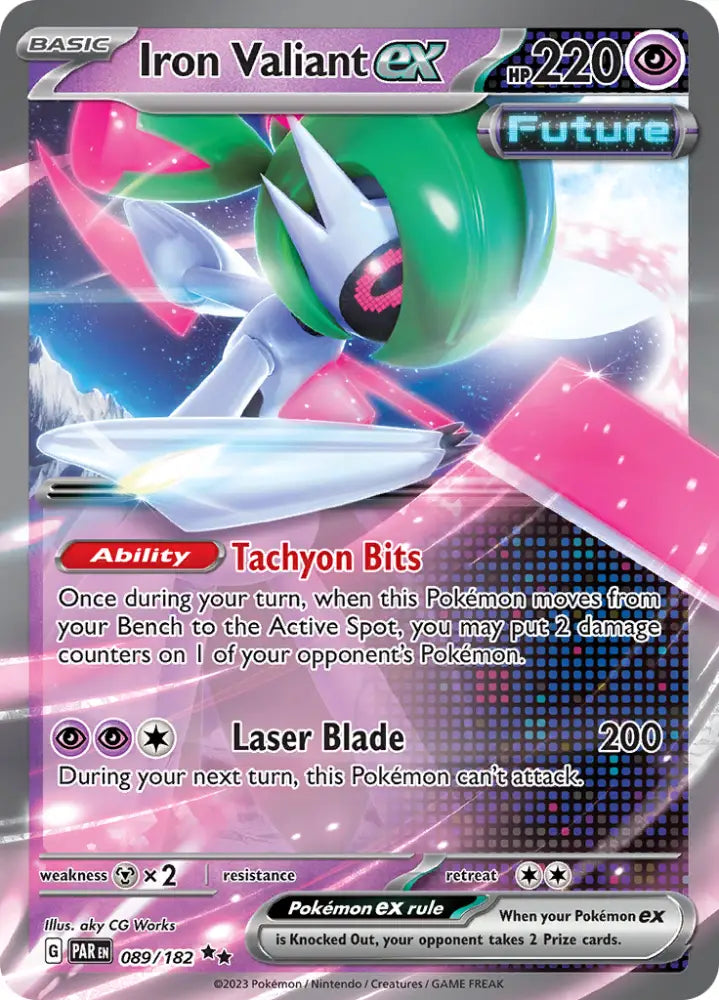 Iron Valiant ex (089/182) [Scarlet & Violet: Paradox Rift] - Pokemon Single