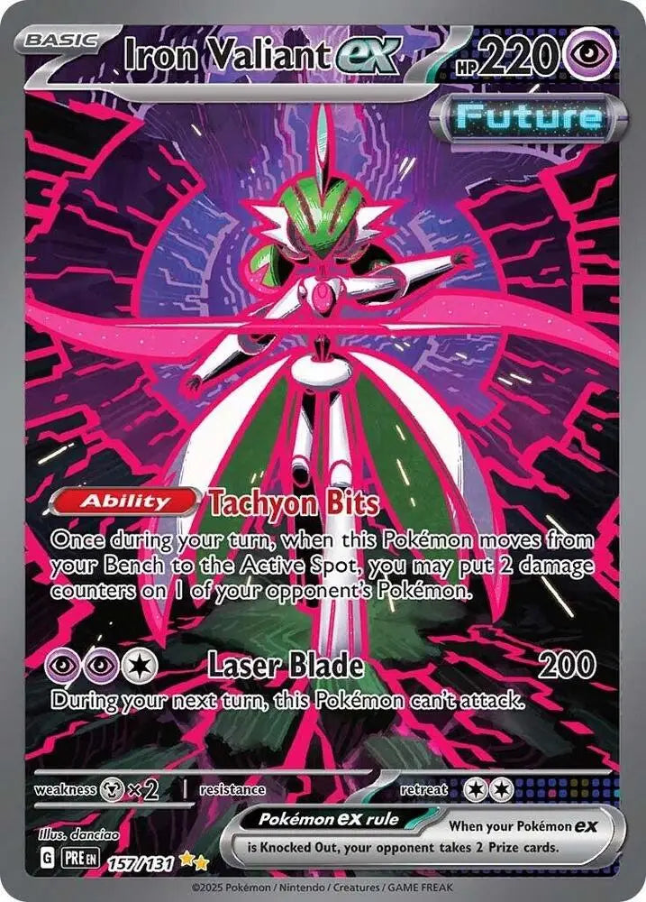 Iron Valiant ex (157/131) [Scarlet & Violet: Prismatic Evolutions] - Pokemon Single