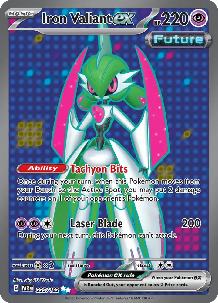Iron Valiant ex (225/182) [Scarlet & Violet: Paradox Rift] - Pokemon Single