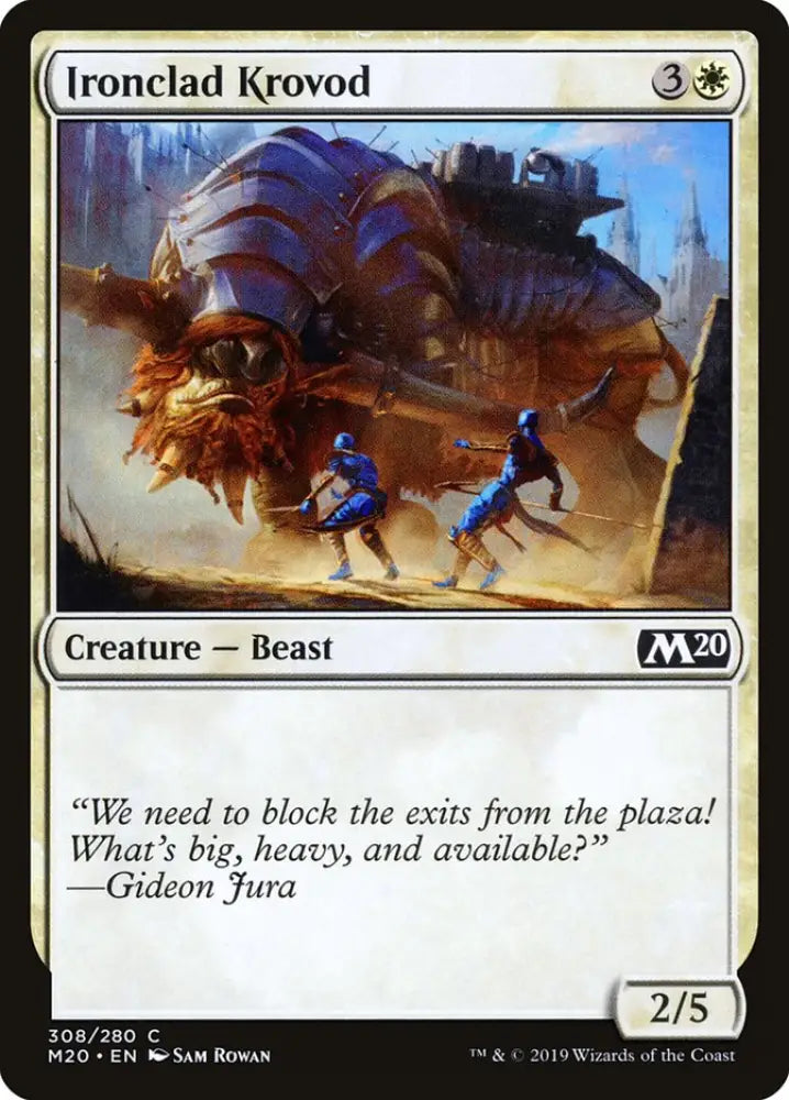 Ironclad Krovod [Core Set 2020] - MTG Single