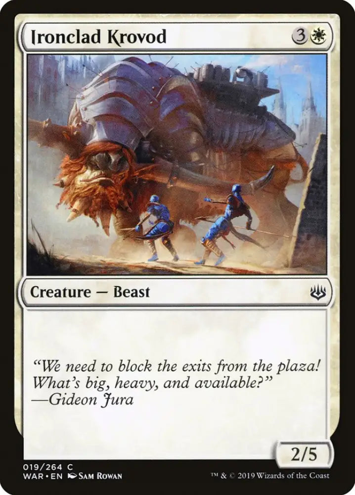 Ironclad Krovod [War of the Spark] - MTG Single