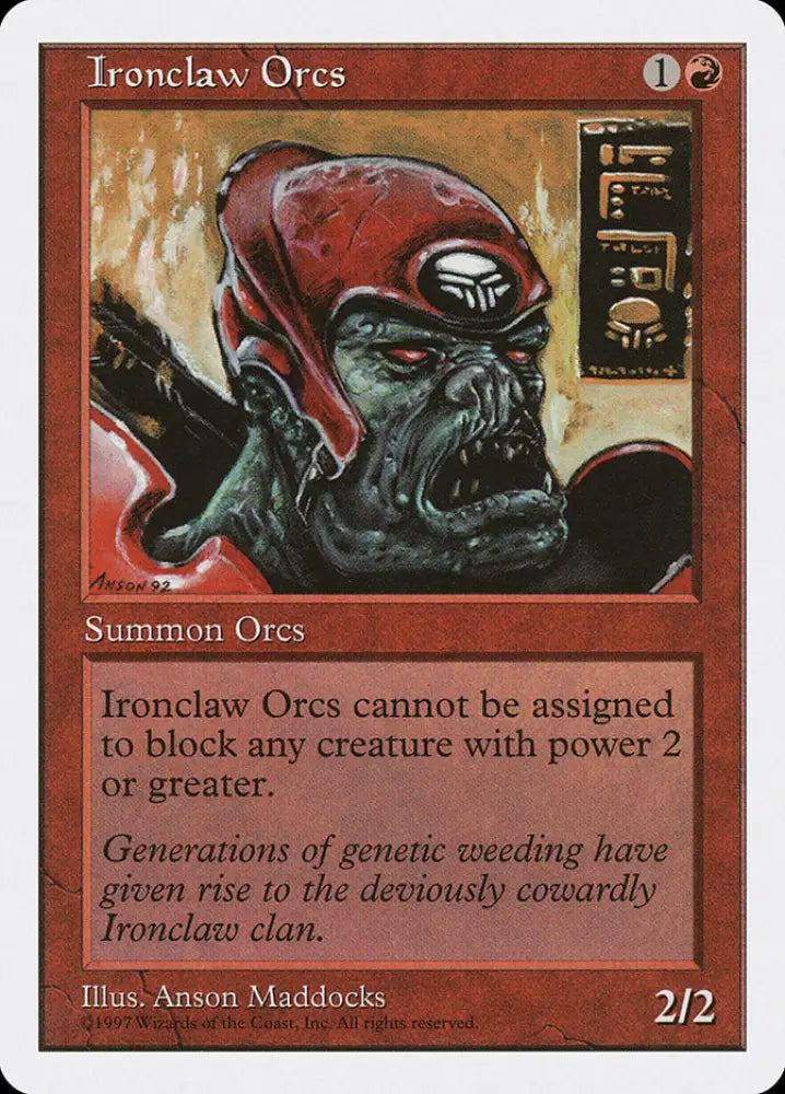 Ironclaw Orcs [Fifth Edition] - MTG Single