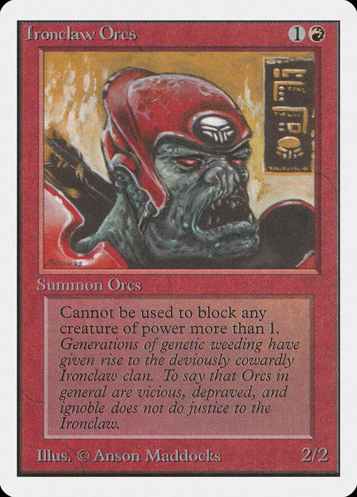 Ironclaw Orcs [Unlimited Edition] - MTG Single