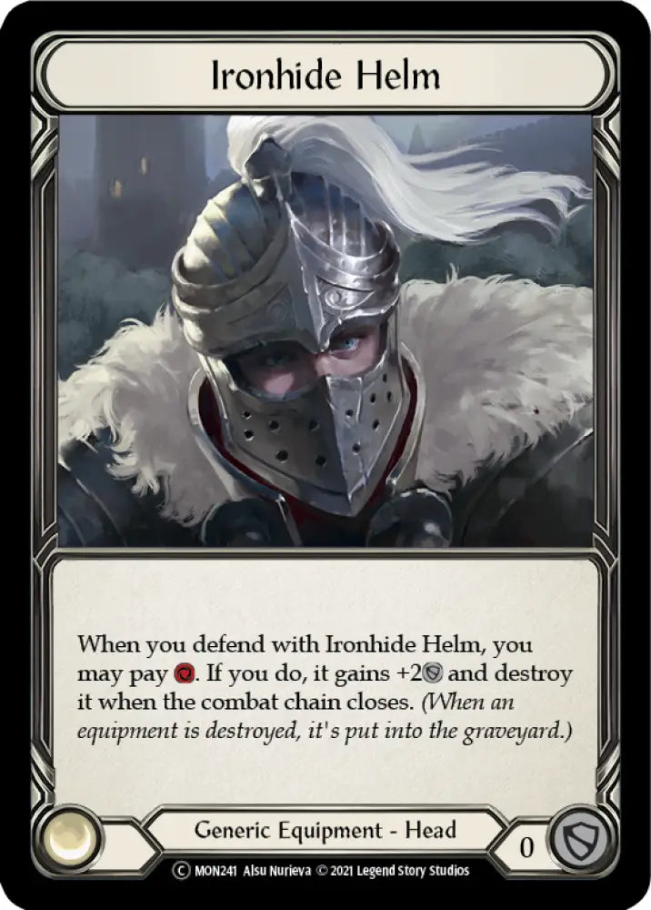Ironhide Helm [Monarch Unlimited] Unlimited Rainbow Foil - Flesh And Blood Single