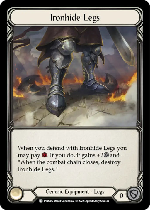 Ironhide Legs [RVD006] (Classic Battles: Rhinar vs Dorinthea) Rainbow Foil - Flesh And Blood Single