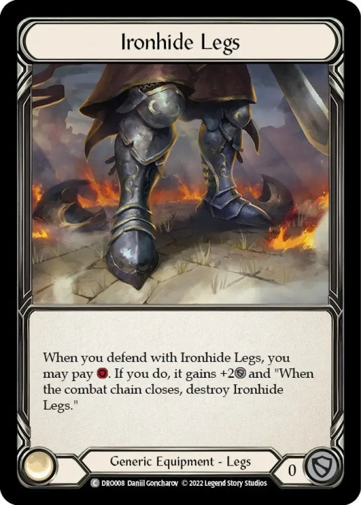 Ironhide Legs [Uprising] (Dromai Blitz Deck) - Flesh And Blood Single