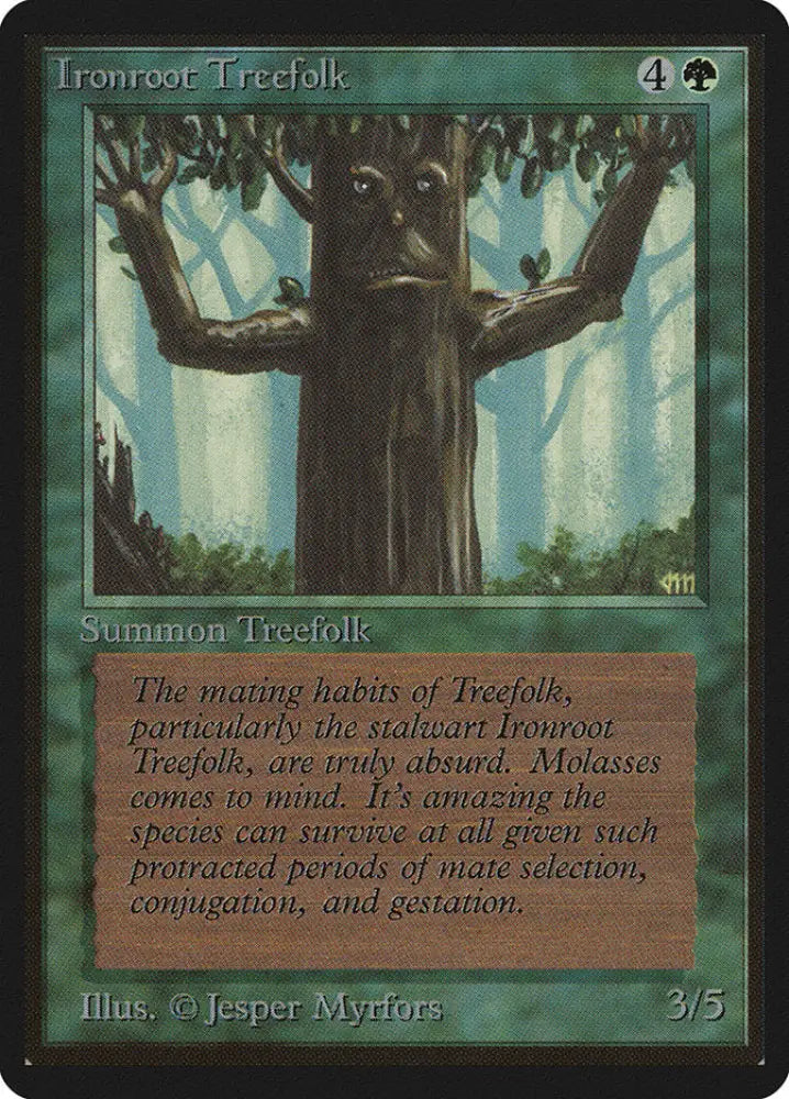 Ironroot Treefolk [Beta Edition] - MTG Single