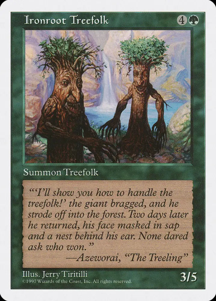 Ironroot Treefolk [Fifth Edition] - MTG Single